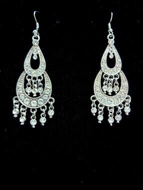 Sparkledrop Crystal Chandelier Earrings